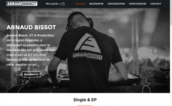 Nouveau site internet d'Arnaud Bissot