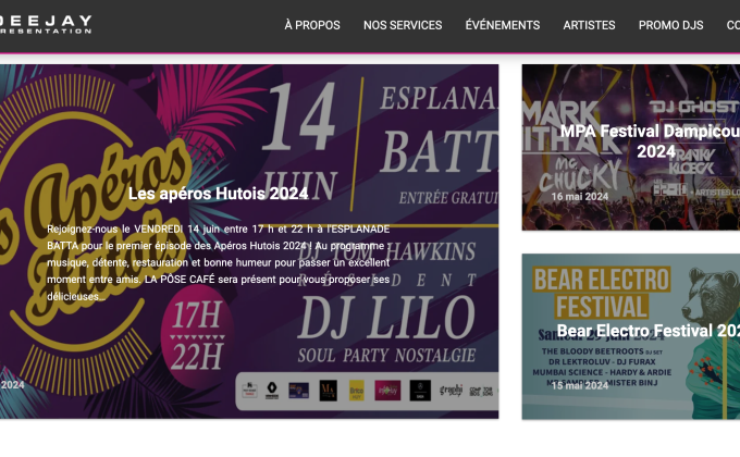 Le développement de DJ Presentation