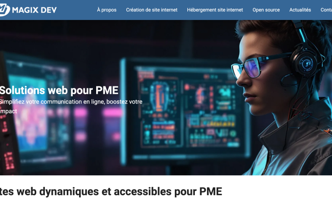 Mon entreprise de développement web est en ligne