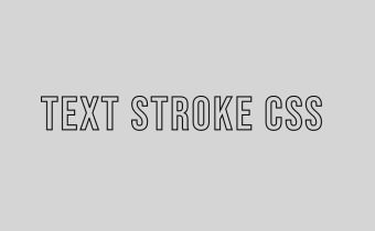 Créer des effets de contour de texte avec CSS