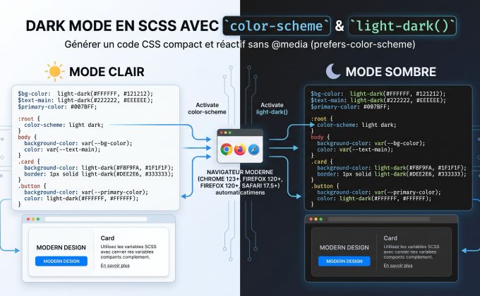 Dark Mode en Sass avec light-dark() Dark Mode en Sass avec light-dark()